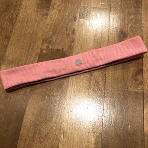 Lululemon Pink Silverescent Luon Grip headband